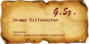 Grama Szilveszter névjegykártya