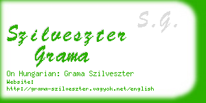 szilveszter grama business card